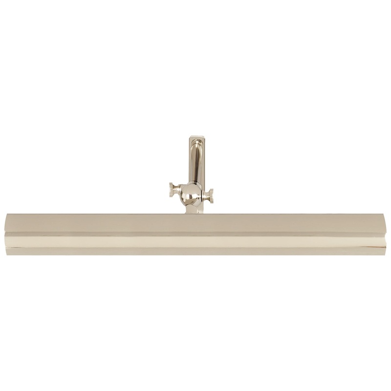 Two Light Picture Light from the Frame Makers Collection in Polished Nickel Finish by Visual Comfort Signature