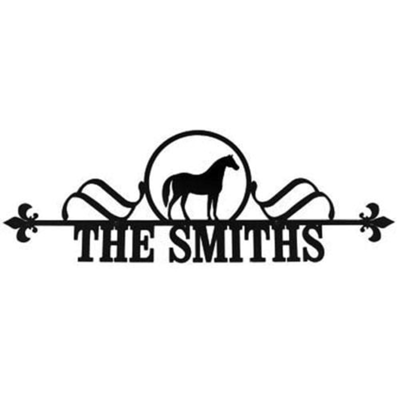 Village Wrought Iron HP-68 Horse Customized Wall Plaque CUSTOM Product