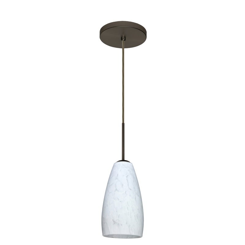 Besa 1BT-150919-HAL-BR Chrissy One Light Pendant Bronze (Discontinued)