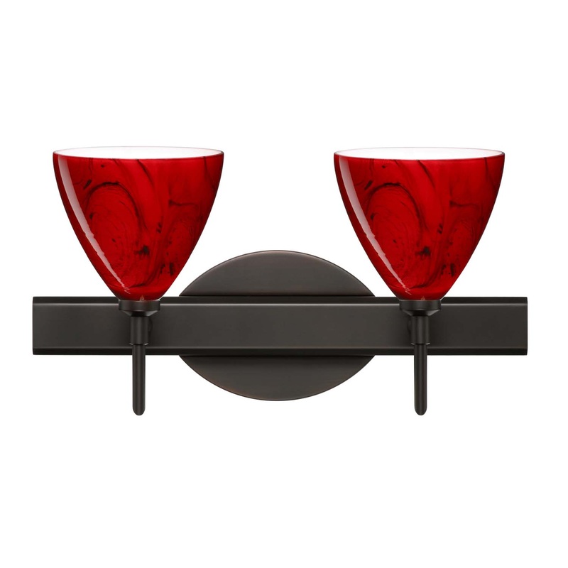 Besa 2SW-1779MA-BR Mia Two Light Wall Sconce Bronze