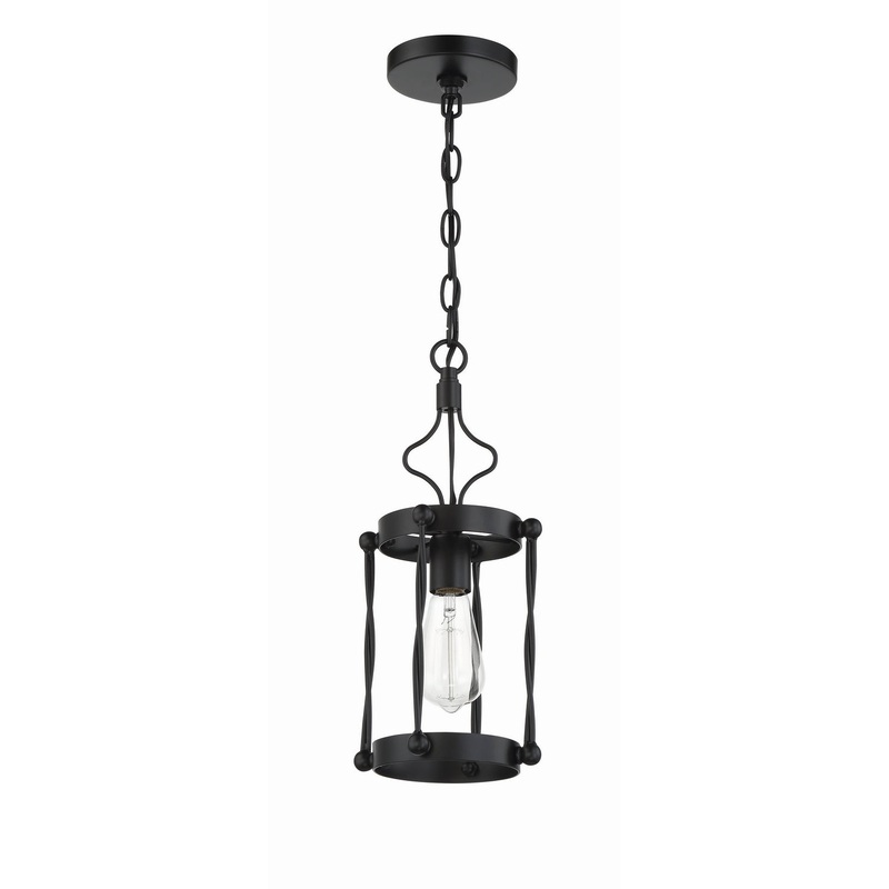 Craftmade 57091-FB Jolenne One Light Mini Pendant Flat Black