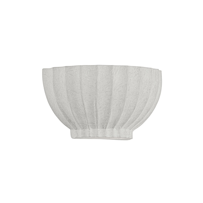 Efron Wall Sconce Soft White/Ceramic Ivory Texture