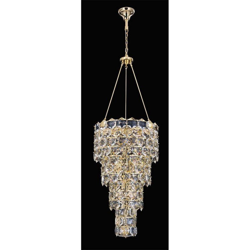 Glacier 20-Light Chandelier Gold