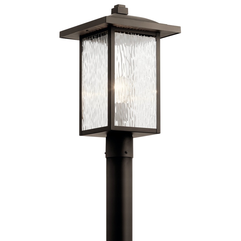 Kichler 49927OZ One Light Outdoor Post Mount, Olde Bronze