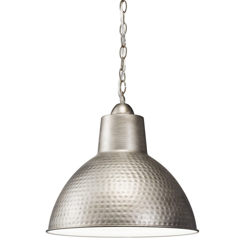 Kichler 78200AP One Light Pendant, Antique Pewter