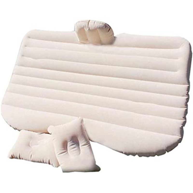 Lettino da viaggio Lettino da viaggio Sedile posteriore aria letto portatile attivit all’aperto e letto Indoor Air Bed auto gonfiabile floccato Bed materassino con built-in cuscino 5-26