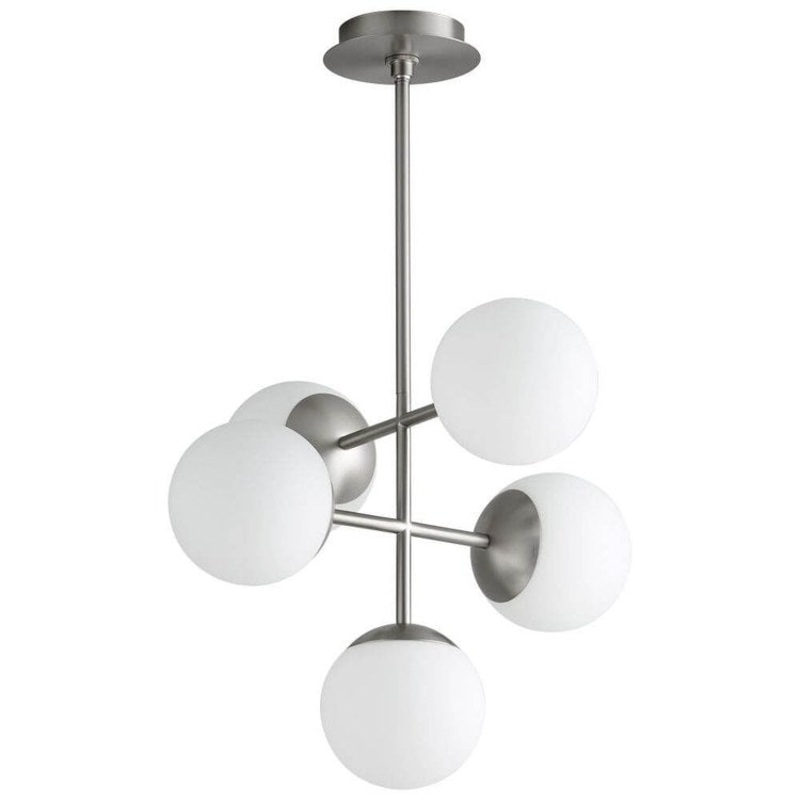 Nebula Five-Light 6″ LED Pendant – Satin Nickel