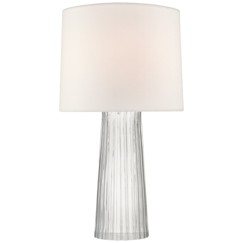 One Light Table Lamp from the Danube Collection in Clear Glass Finish by Visual Comfort Signature