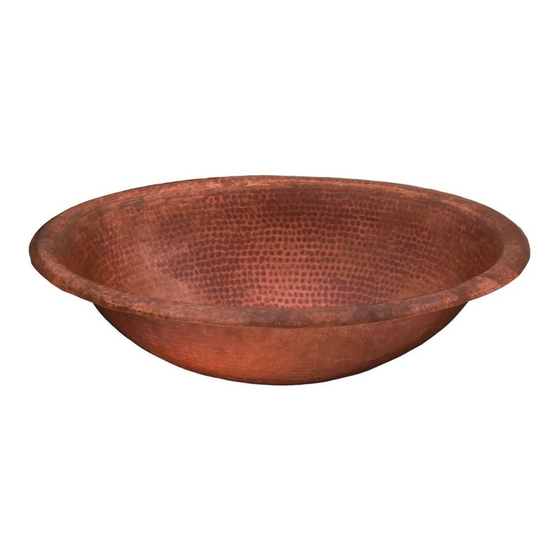 Thompson Traders Fired Copper Matisse Bath Sink Huacana 2OP Fired Copper (Hammered) (Showroom Display for Sale)