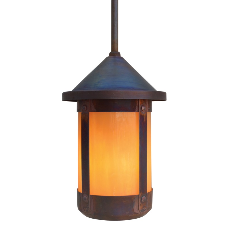 Arroyo BSH-6TN-RC Berkeley One Light Pendant Raw Copper