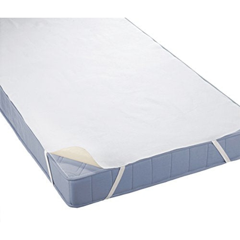 Biberna 808315-001-142 Coprimaterasso impermeabile a mollettoni 90×200 cm colore: Bianco