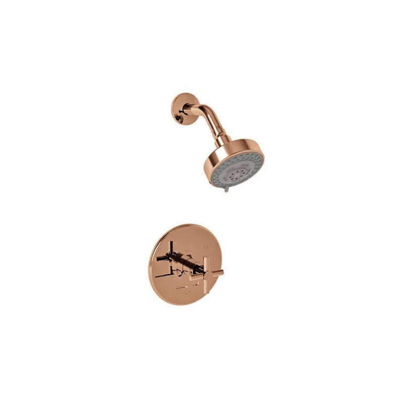 East Square Pressure Balance Shower Trim with Lever Handle – Antique Copper