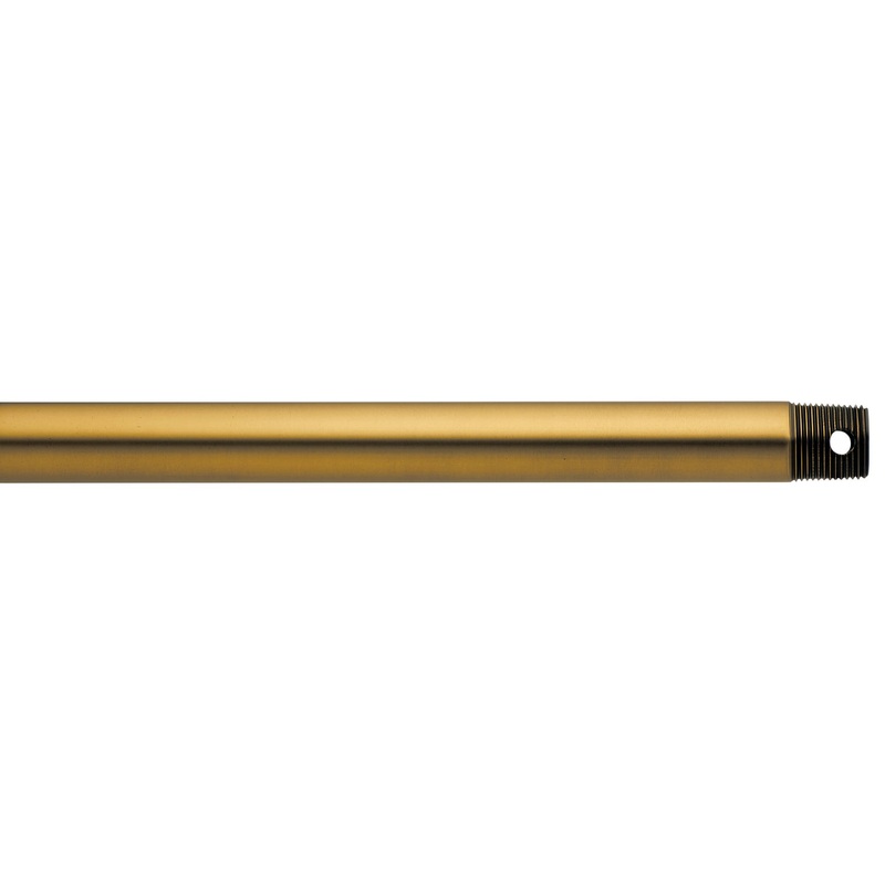 Kichler 360002BAB Fan Down Rod, Burnished Antique Brass