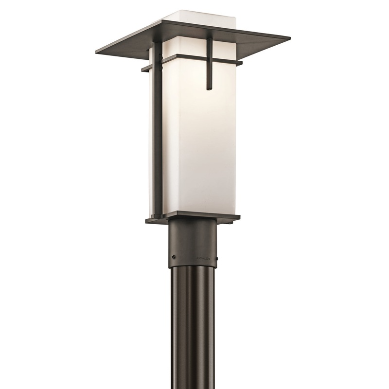 Kichler 49646OZ One Light Outdoor Post Mount, Olde Bronze