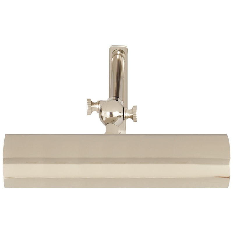 One Light Picture Light from the Frame Makers Collection in Polished Nickel Finish by Visual Comfort Signature