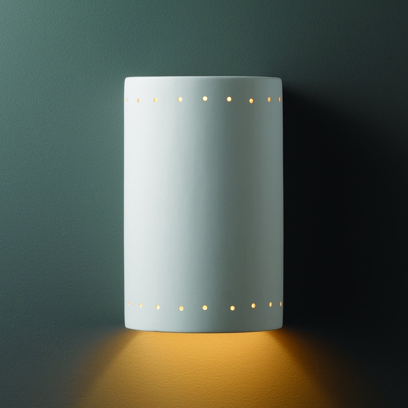 Wall Sconce from the Ambiance Collection in Bisque Finish by Justice Designs