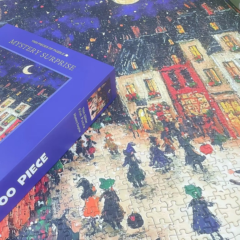 Wonderful City 1000-Piece Fine Art Jigsaw Puzzle – Premium Blue Cardboard Puzzle for Adults