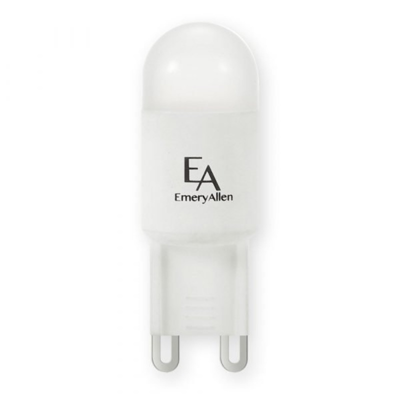 2.50 Watt LED, 250  Lumens, G9 Bi Pin base, 100 Volt Light Bulb by Emery Allen