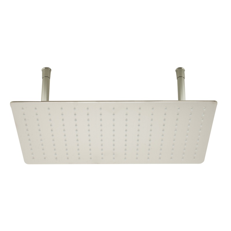 ALFI brand RAIN2012-BSS 20″ Rectangular Brushed Solid Stainless Steel Ultra Thin Rain Shower Head