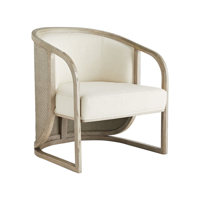Arteriors 5593 Fortuna Lounge Chair Smoke