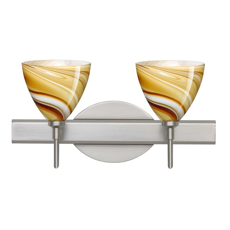 Besa 2SW-1779HN-SN Mia Two Light Wall Sconce Satin Nickel