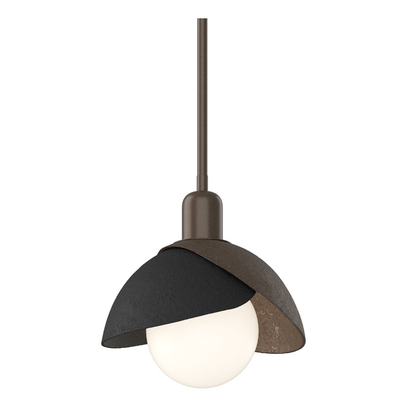 Brooklyn Double Shade Mini Pendant Bronze Black