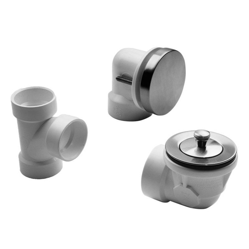 Drain Kit Matte Black Brass Includes Lift & Turn Strainer with Round No Hole Faceplate Half Kit