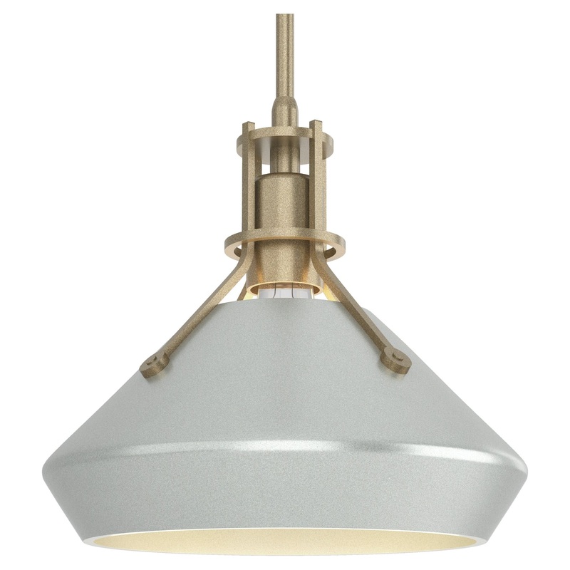 Henry Pendant with Chamfer Soft Gold Vintage Platinum