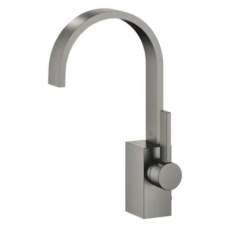 Lavatory Faucet MEM Mixer 1 Lever ADA Brushed Dark Platinum 1.2 Gallons per Minute Pop-Up Waste 1 Hole
