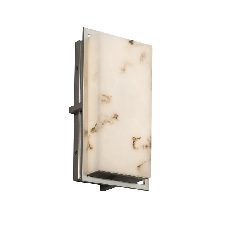 LED Wall Sconce from the LumenAria Collection in Brushed Nickel Finish by Justice Designs