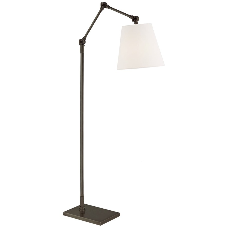 One Light Floor Lamp from the Graves Collection in Bronze Finish by Visual Comfort Signature