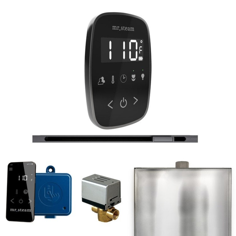 Steam Kit ButlerFlex Linear Black/Satin Steel Control Package for MS90 to MSSUPER3