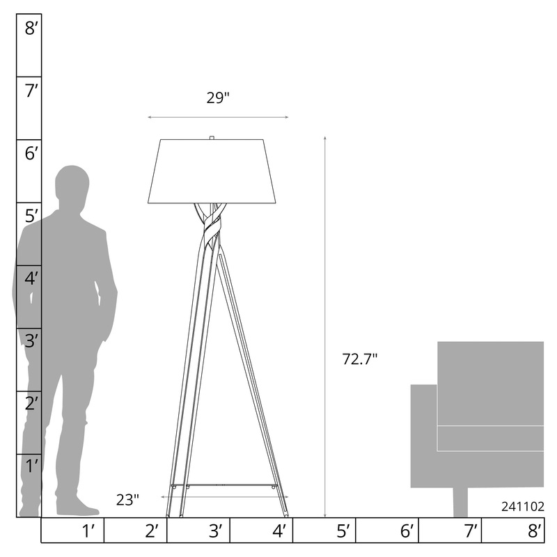 Tryst Floor Lamp Sterling Sterling