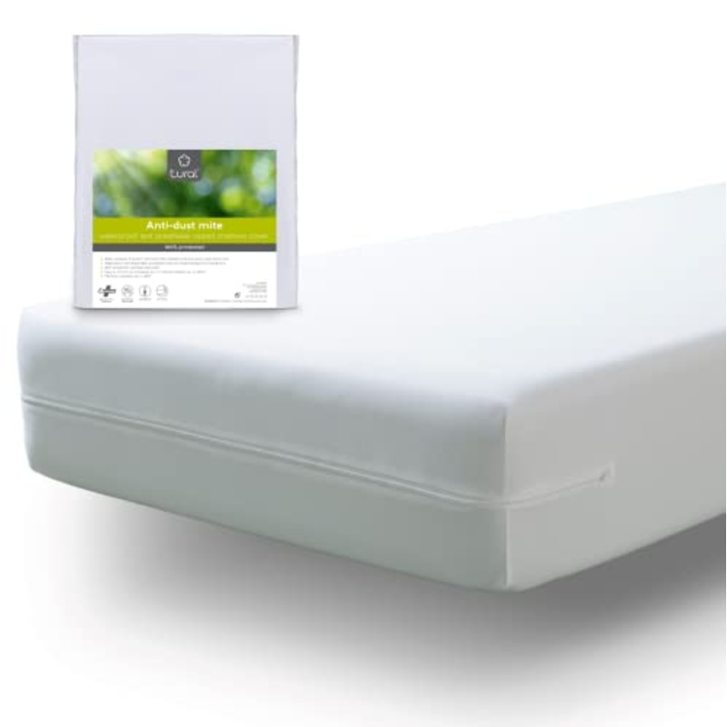 Tural – Fodera per materasso anti-acari impermeabile e traspirante. Singolo 80×190/200 cm – Proteggi materasso Impermeabile