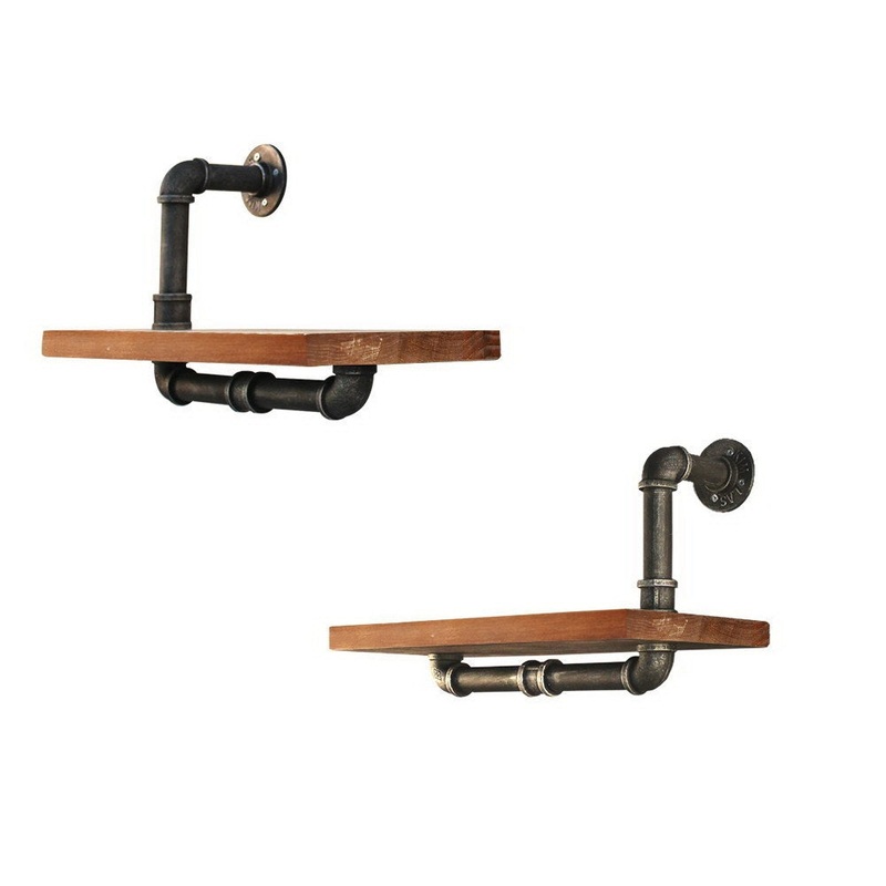 Artiss Floating DIY Pipe Shelf Set of 2 – IVOR