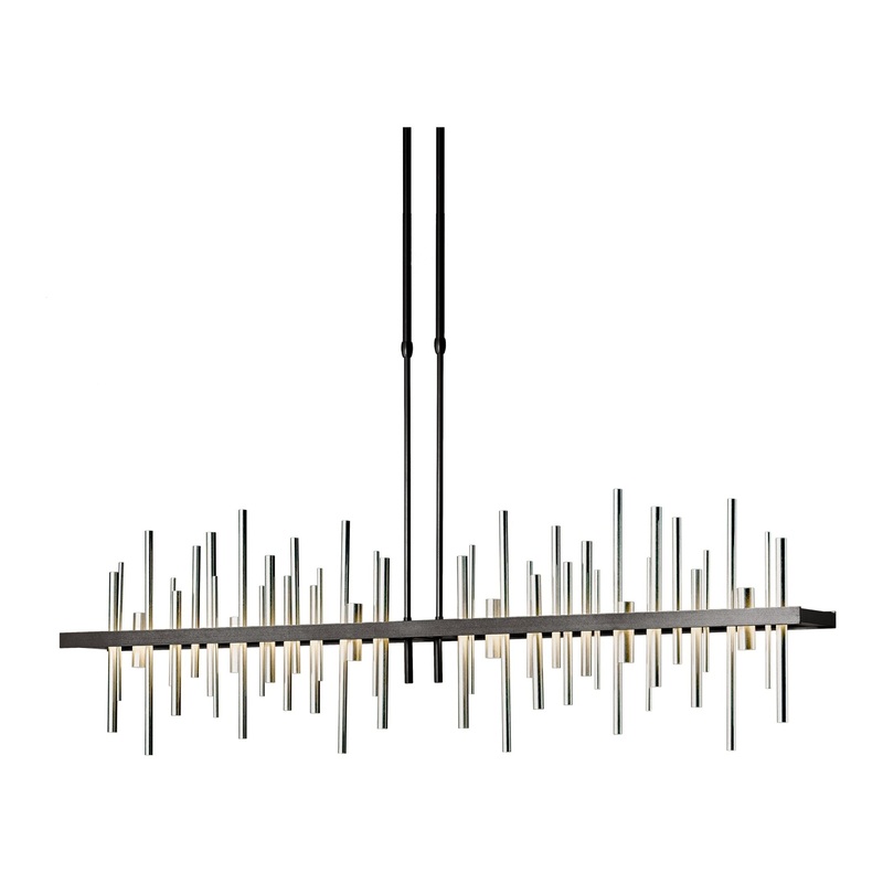 Cityscape Large LED Pendant Dark Smoke Sterling