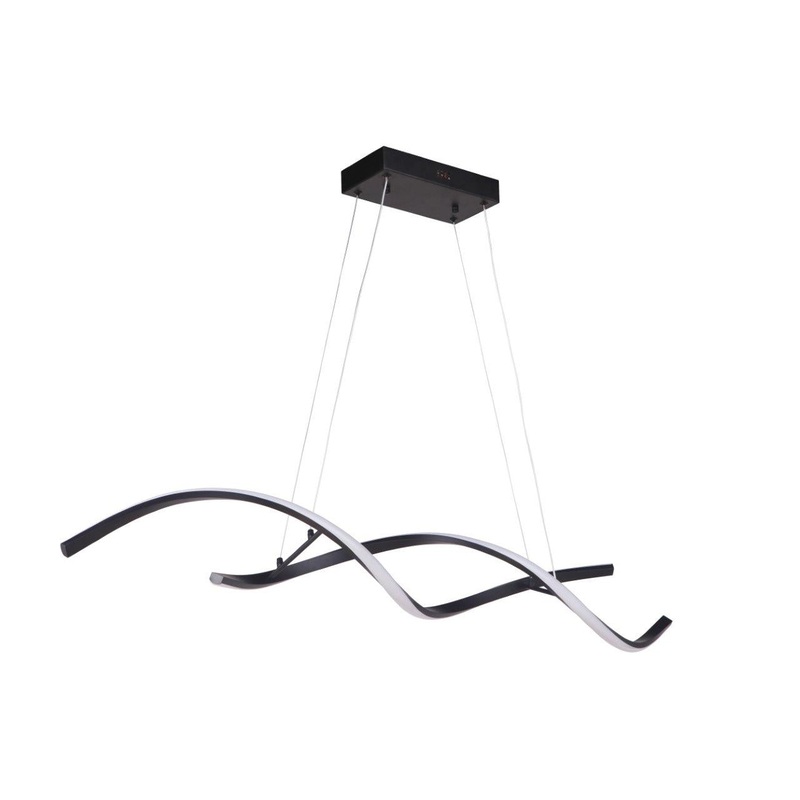 Craftmade 55772-FB-LED Pulse LED Island Pendant Flat Black