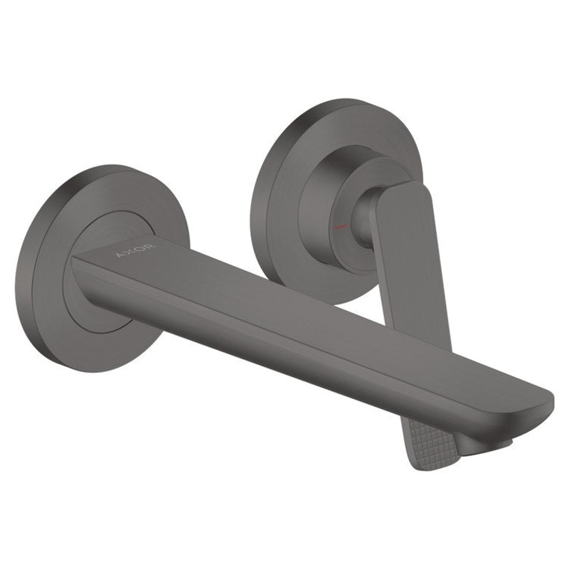 Faucet Trim Citterio C Mini Widespread 1 Lever Cubic Cut Brushed Black Chrome WaterSense ADA 1.2 Gallons per Minute