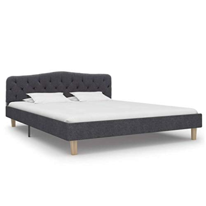 Festnight Struttura Letto Singolo,Struttura Letto Matrimoniale in Tessuto,Giroletto Singolo Matrimoniale,Letto in Tessuto,Letto Moderno,Letto con Doghe 9×200/120×200/140×200/160×200 cm/180×200 cm