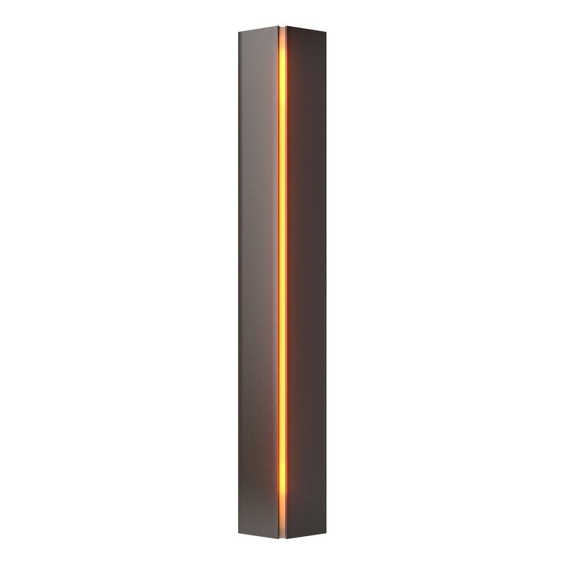 Gallery Small Sconce Oil Rubbed Bronze Amber Glass (FF)