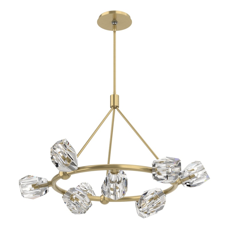 Gatsby 9-Light Ring Pendant Modern Brass
