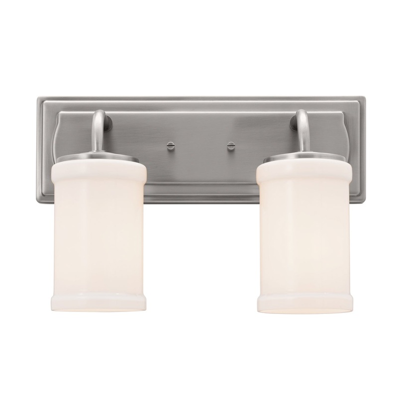 Kichler 55130CLP Two Light Bath, Classic Pewter