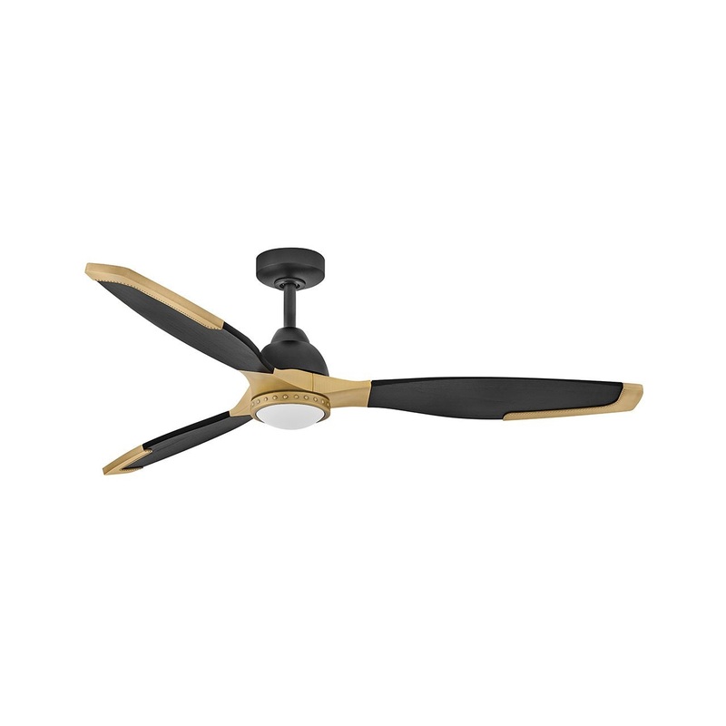 60″Ceiling Fan from the Aileron Collection in Matte Black Finish by Hinkley