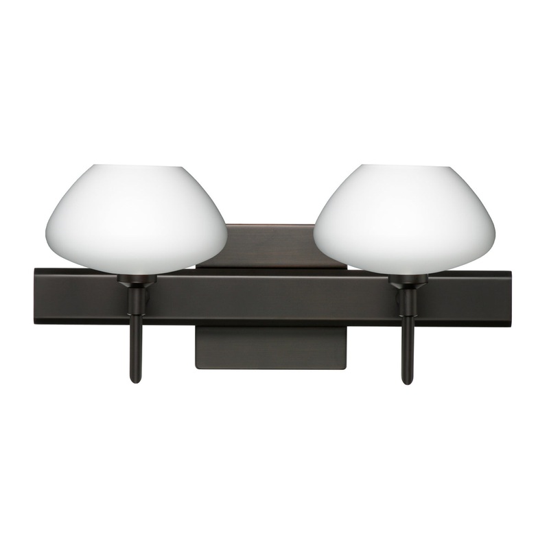 Besa 2SW-541007-BR-SQ Peri Two Light Wall Sconce Bronze