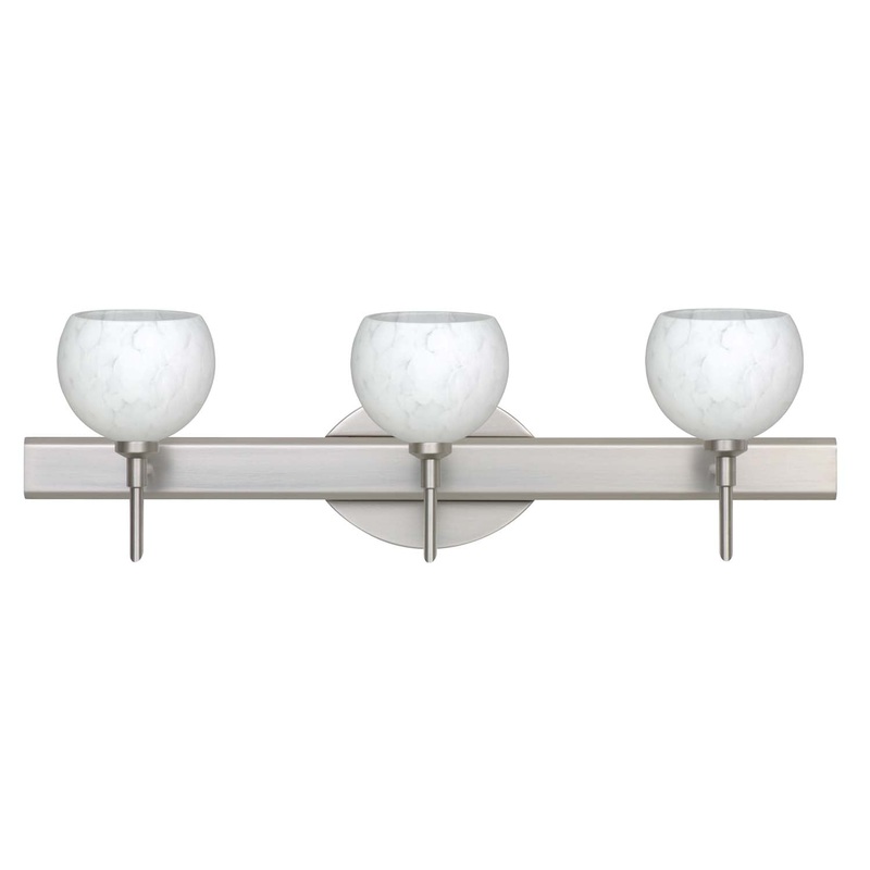Besa 3SW-565819-SN Palla Three Light Wall Sconce Satin Nickel