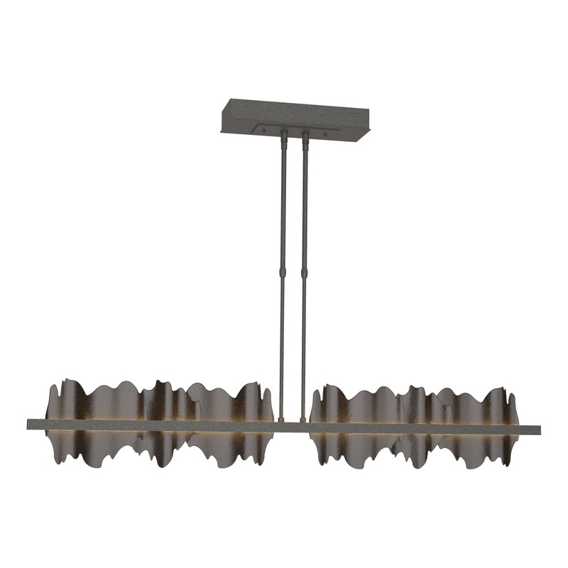 Hildene Large LED Pendant Natural Iron Oil Rubbed Bronze