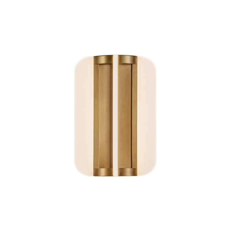 LED Vanity from the Anders Collection in Vintage Brass Finish by Alora