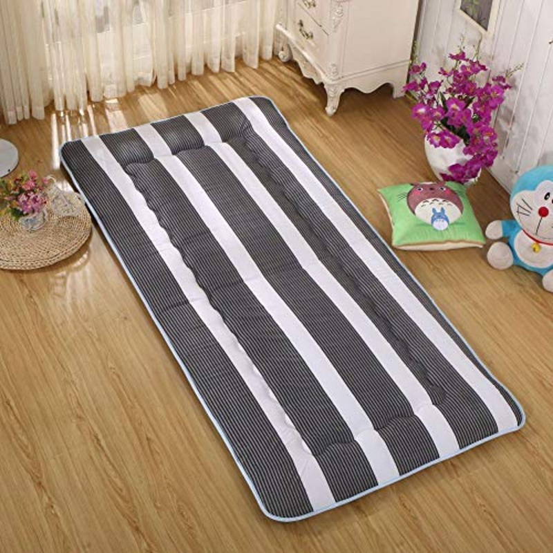 Nileco Tatami Tappetino Dormire, con Cinghie Coprimaterasso Trapuntato Tradizionale Giapponese Materasso Futon Morbido per La Casa,dormitorio Studentesco-a 180x200cm(71x79inch)