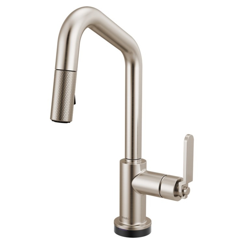 Prep Faucet Litze Smarttouch 1 Industrial Handle ADA Brilliance Stainless Pull Down Dual Function Angle 360 DEG Swivel 1.8 Gallons per Minute