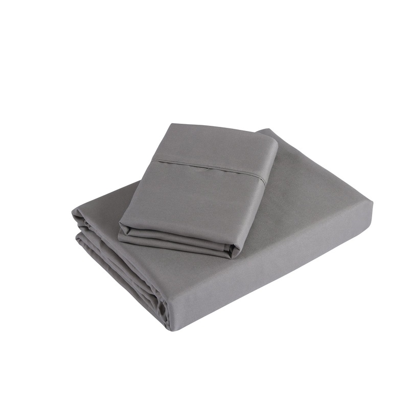 Royal Comfort 1200 Thread Count Sheet Set 4 Piece Ultra Soft Satin Weave Finish – Queen – Charcoal